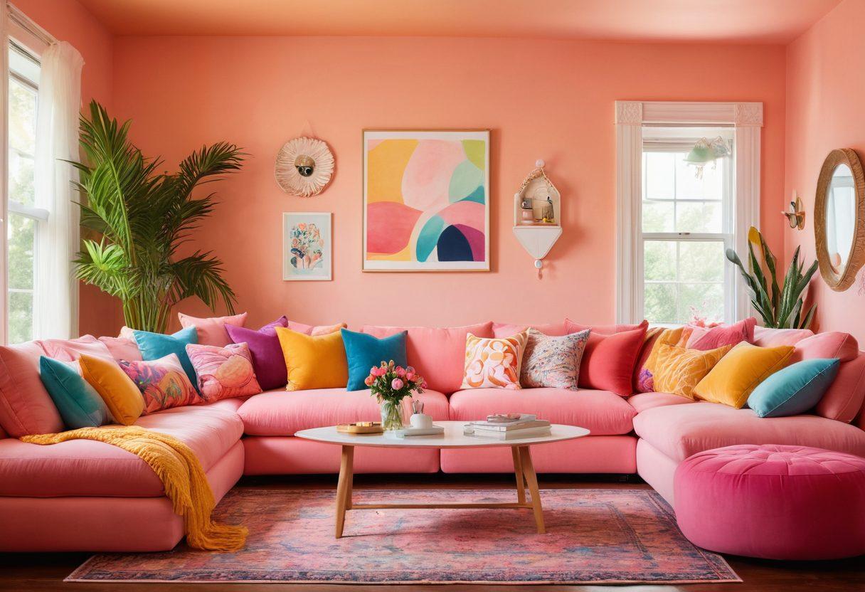 A vibrant, inviting setting featuring curvy amateur models playfully interacting with each other in a cozy, colorful room filled with plush cushions and whimsical decor. Soft, diffused lighting creates a warm atmosphere, highlighting their joyful expressions and confident poses. Incorporate elements like pastel colors and playful patterns on the walls to emphasize the theme of joy and playfulness. super-realistic. vibrant colors. soft lighting.